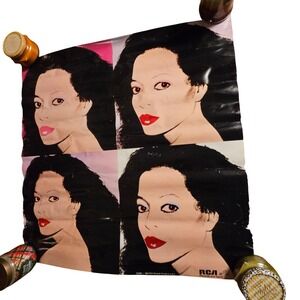 Diana Ross Silk Electric Vintage‎ 1982 Promo Album Poster 30x30 Andy Warhol RCA